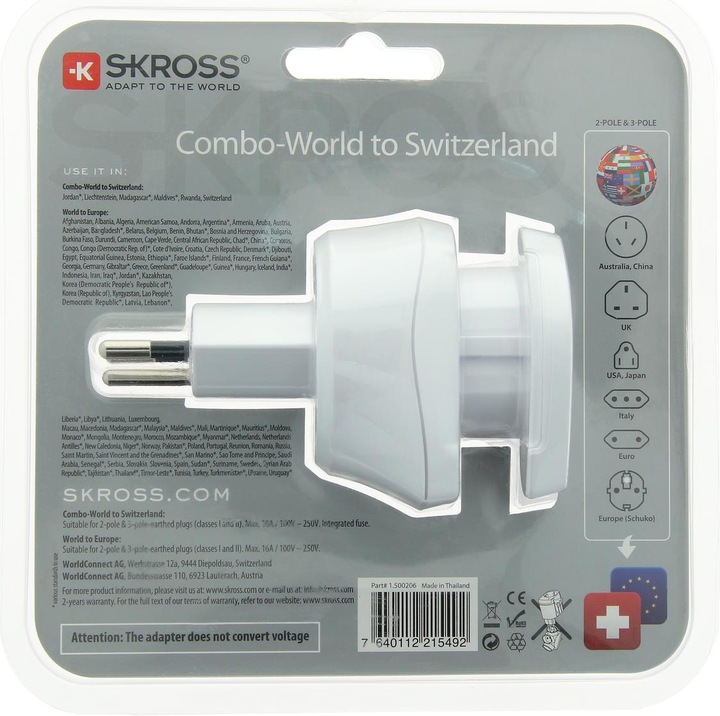 Productafbeelding Elbro Combo World naar Zwitserland
