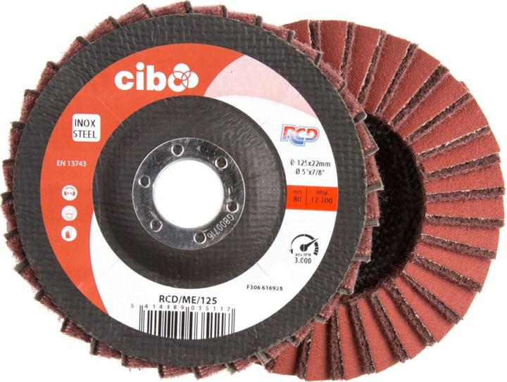 Cibo RCD/ME/125 RCD-Fächerscheibe Ø125 x 22 mittel (Medium)