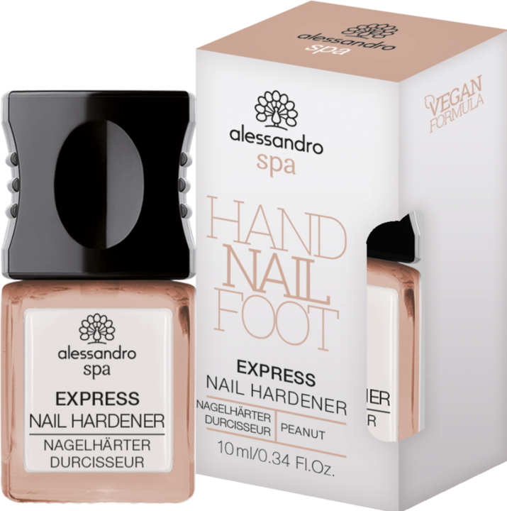 Actual product image Alessandro Emotions - Express Nail Hardener Peanut (10 ml)