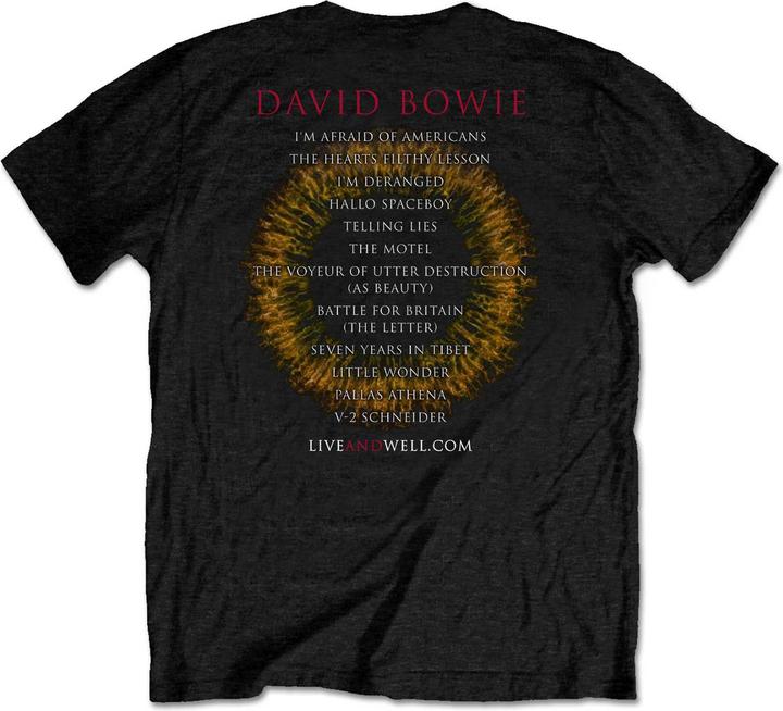 Actual product image David Bowie LiveAndWell.com TShirt (M)