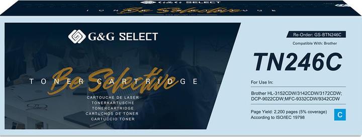 Image du produit G&G Toner de rechange Brother TN-246C Compatible Cyan TN-246C GS-BTN246C