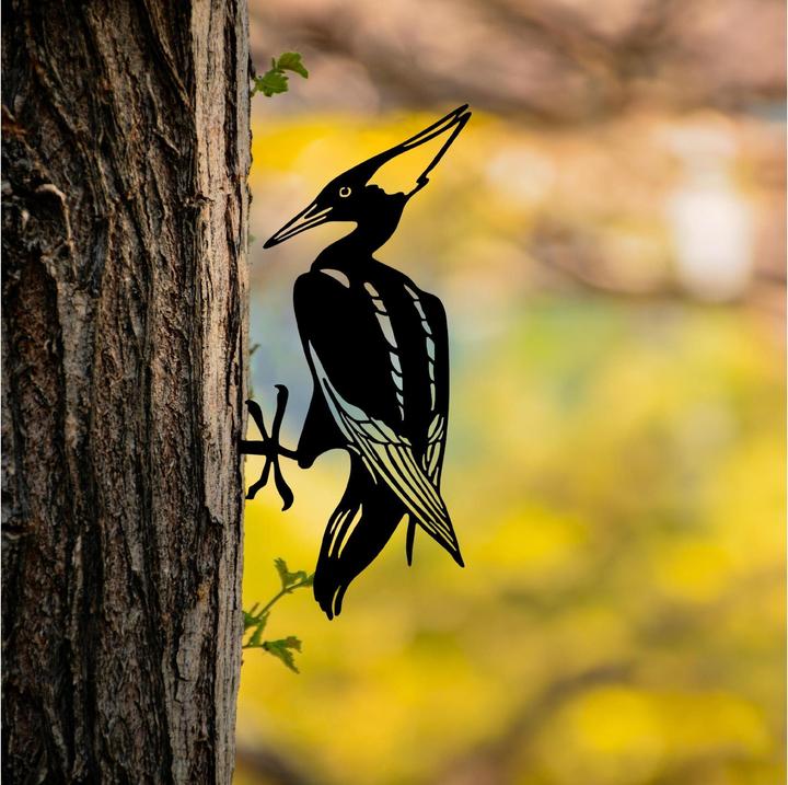 Actual product image Wallxpert Gartenstecker Vogel auf Zweig 22 x 40 cm