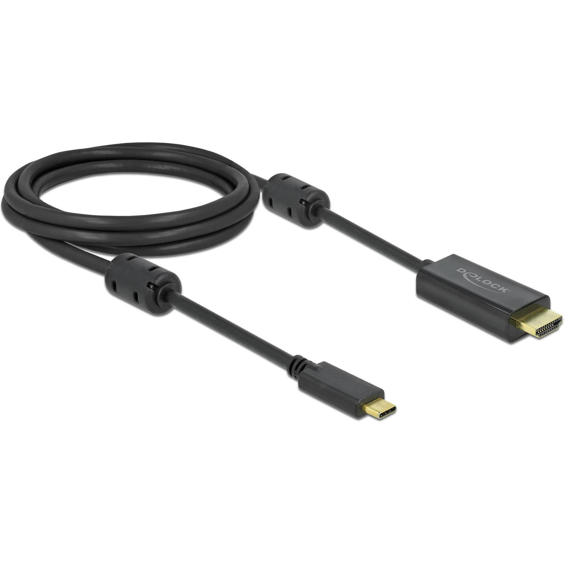 Thumbnail - Delock USB Typ C — HDMI (Typ A) (2 m, HDMI, USB Typ C), Video Kabel