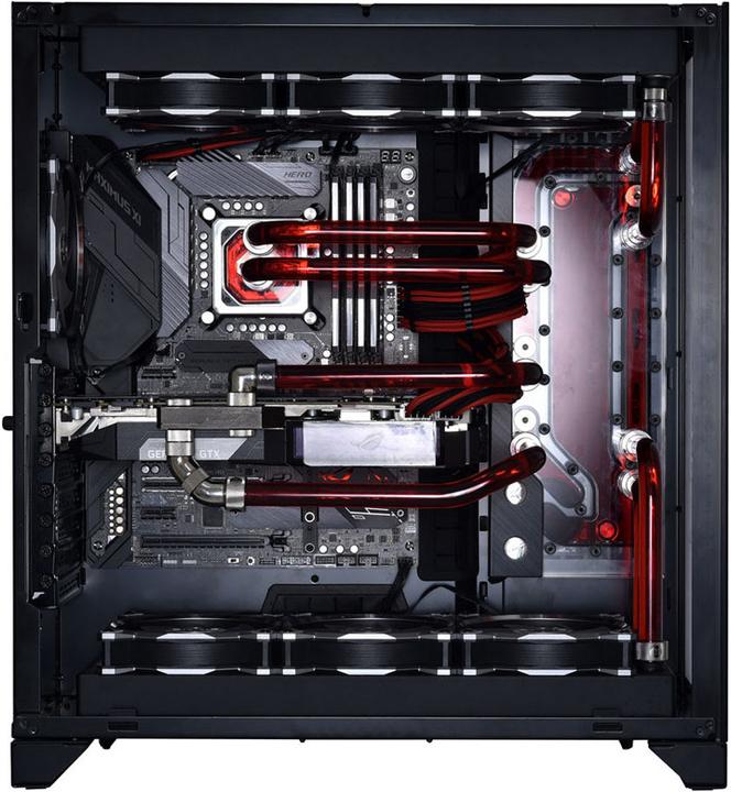 Actual product image EKWB EK-Classic DP Side PC-O11D G1 D-RGB + DDC 4.2 PWM