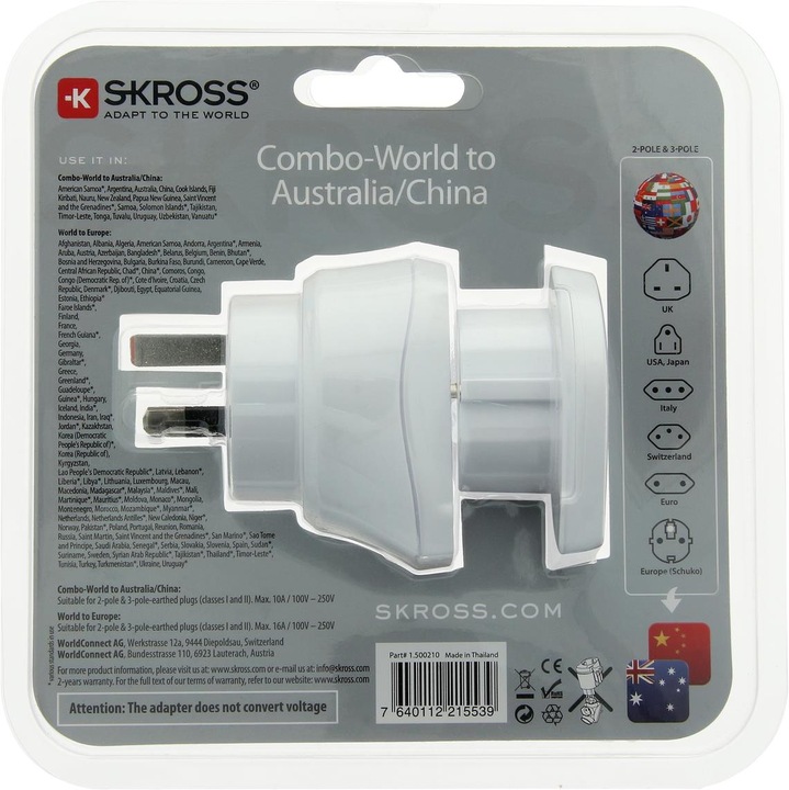 Produktbild Skross Combo-World to Australia