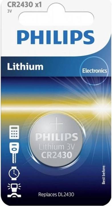 Actual product image Philips CR2430/00B Mini Lithium / (1 pcs., CR2430)