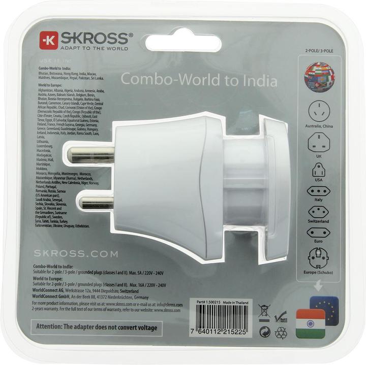 Immagine prodotto Skross Mondo Combo - India