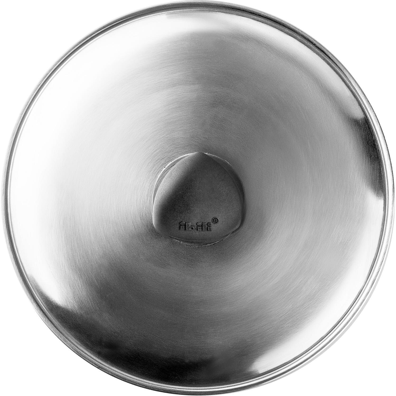 Ibili Deckel Edelstahl flach 26 cm Praktischer Deckel für die einfache Zubereitung von Tortillas, Accessori per pentole e padelle, Argento