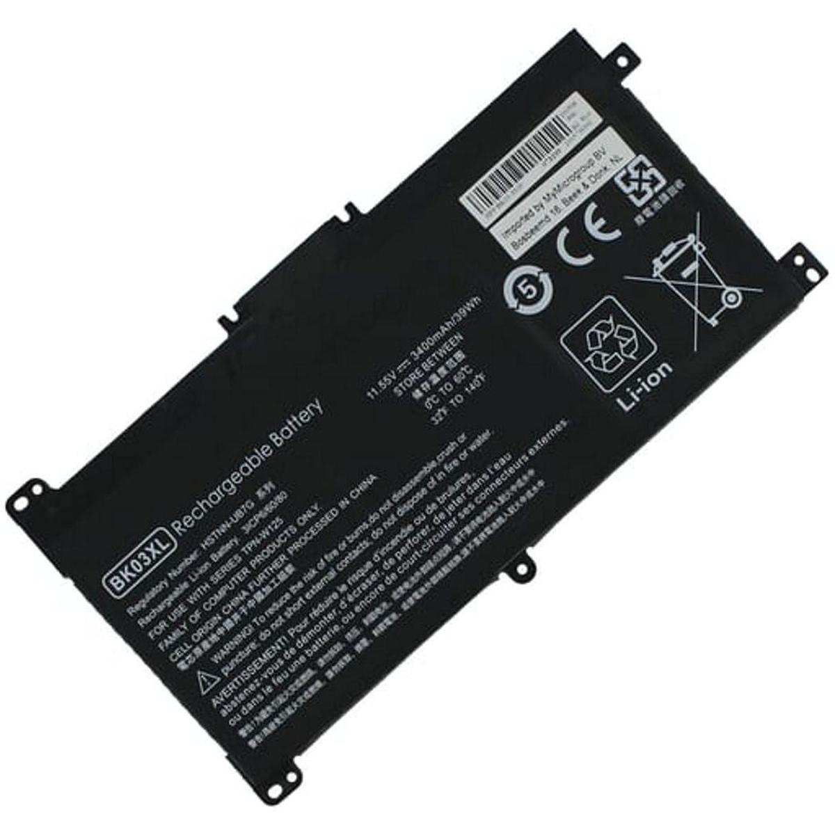 AGI Akku kompatibel mit HP Pavilion x360-14-ba013ng (1 Zellen, 3500 mAh), Notebook Akku, Schwarz