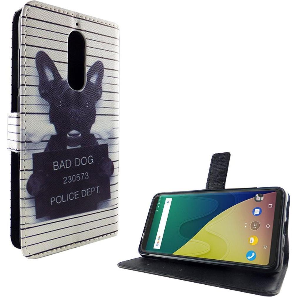 König Design Hülle Handy Schutz für Wiko View XL Case Cover Tasche Wallet Etui Handyhülle Neu (Wiko View XL), Smartphone...