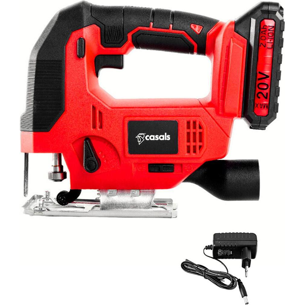 Casals, Sega da traforo + Sega a nastro, Cjs2050 20 v cordless jigsaw includes battery + charger