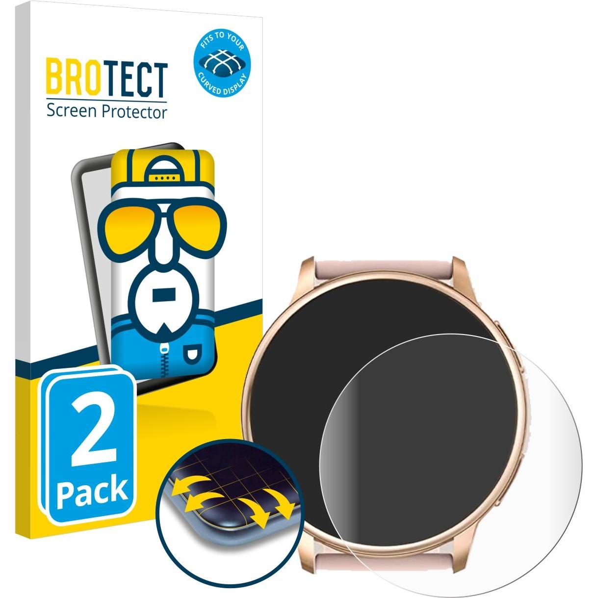 BROTECT Full-Cover Displayschutz, Smartwatch Schutzfolie, Transparent