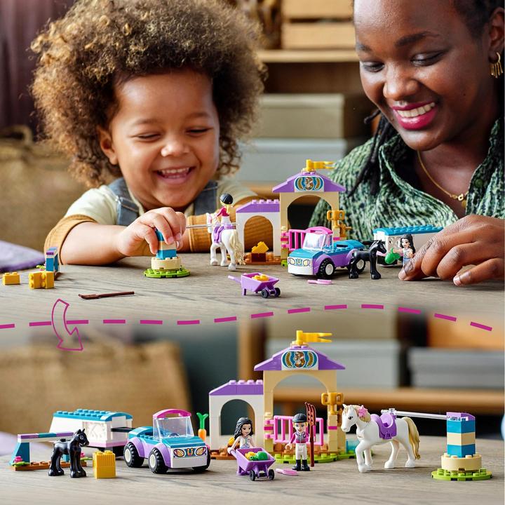 Immagine prodotto LEGO Paddock per l'allenamento e rimorchio per cavalli (41441, LEGO Friends)