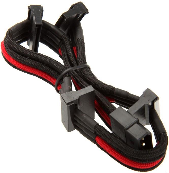 Produktbild Silverstone 4-Pol-Molex zu 4x SATA Kabel (30 cm, SATA)