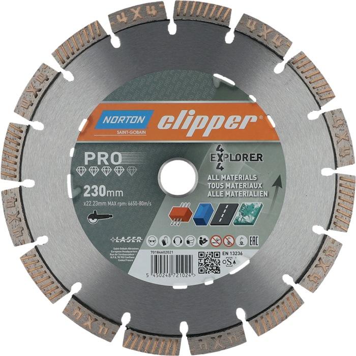 Immagine prodotto Norton Clipper Disco diamantato Pro 4x4 Explorer Ø 230x22,23 mm