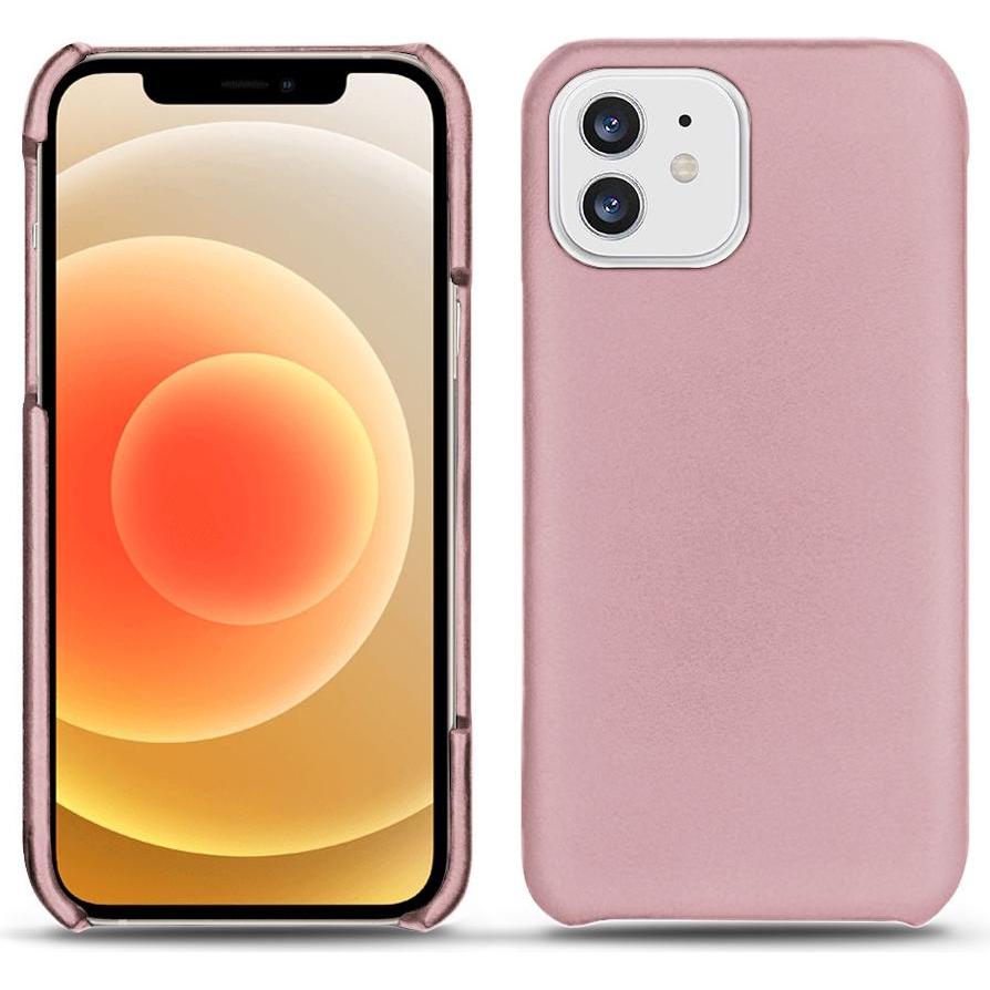Noreve Lederschutzhülle (Apple iPhone 12), Smartphone Hülle, Rosa