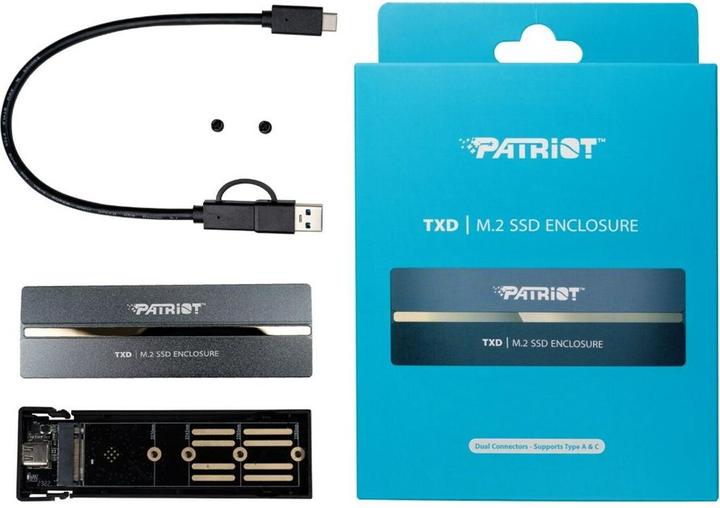 Productafbeelding Patriot TXD externí box USB 3.2 M.2 Gen2 NVMe SSD (M.2)