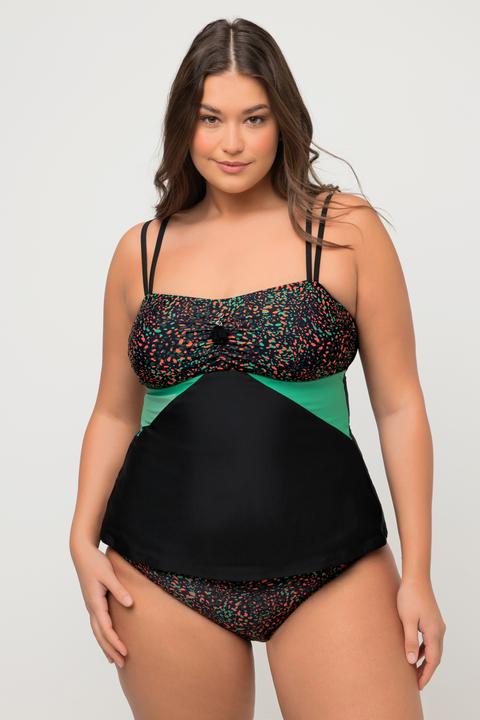 Produktbild Ulla Popken Tankini, Punkte, Quaste, Softcups, längeres Oberteil (46 B)