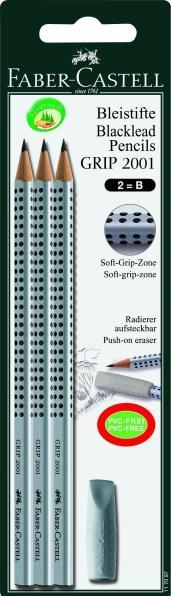 Actual product image Faber-Castell Grip 2001 (B, 3 x)