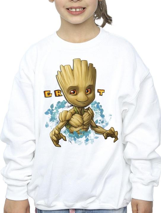 Immagine prodotto Guardians of the Galaxy Groot Flowers Felpa Ragazze (140, 146)