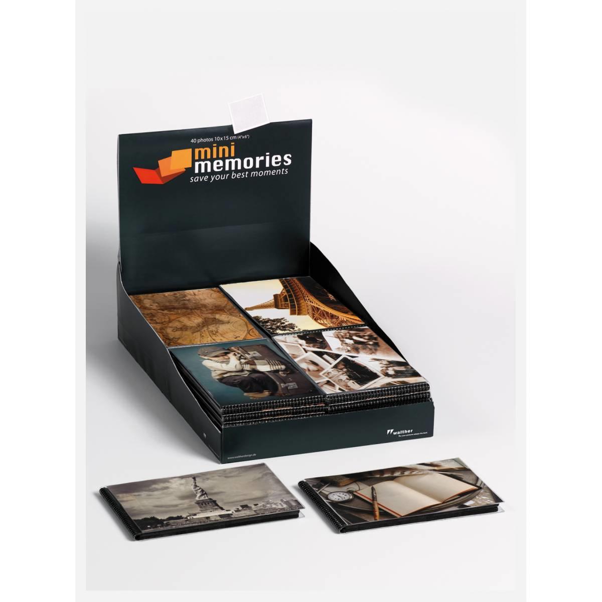 Thumbnail - Walther Design, Fotoalbum, 1x36 Plus 10x15 Mini Farbe Sort. Display MA515 (10 x 15 cm)