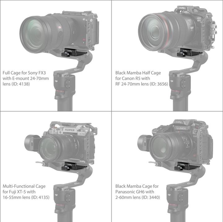 Immagine prodotto SmallRig Piastra di montaggio Arca Swiss (Piastra di montaggio del giunto cardanico)