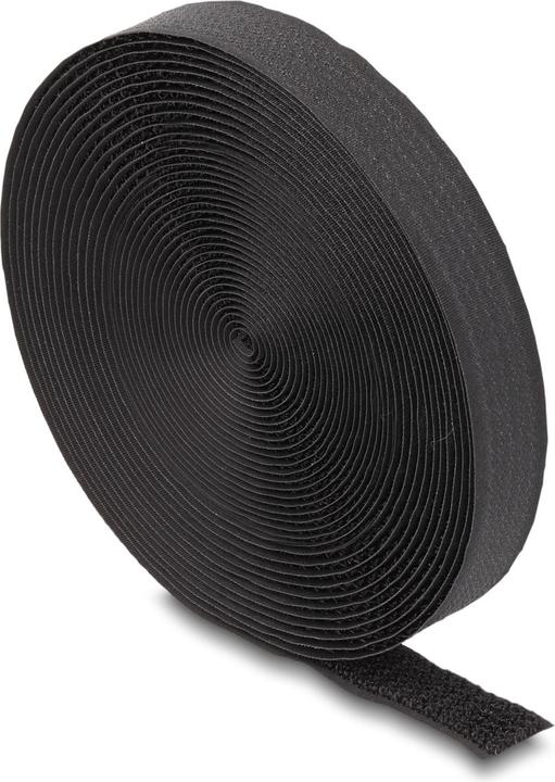 Delock Klittenband op rol met lus L 5 m x B 20 mm zwart