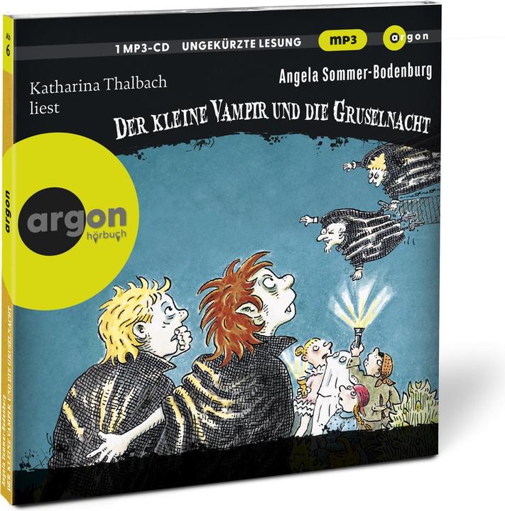 Actual product image The little vampire (19) and the scary night (mp3) (Angela Summer-Bodenburg, Amelie Glienke, Catherine Thalbach, Henrik Albrecht, Dirk Kauffels, German)