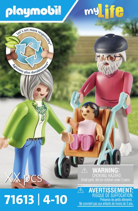 Produktbild Playmobil Grosseltern mit Baby (71613, Playmobil My Life)