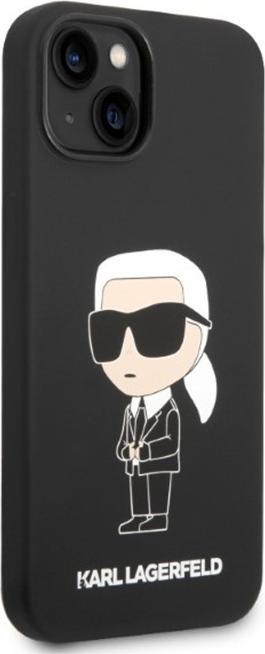Produktbild Karl Lagerfeld KLHMP14SSNIKBCK iPhone 14 6.1" hardcase black/black Silicone Ikonik Magsafe (Apple iPhone 14)