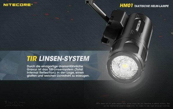 Actual product image Nitecore HM01 - tactical helmet lamp (320 lm)