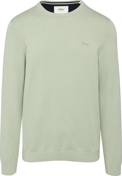 Produktbild S.Oliver Strickpullover Strickpullover mit Logo-Stickerei (XXL)