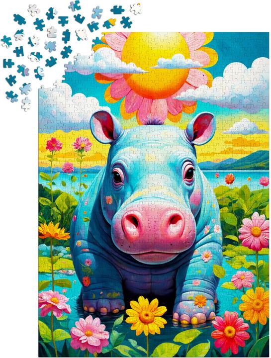 Produktbild Enjoy Puzzle Puzzle 1000 Teile - Sunny Hippo (1000 Teile)