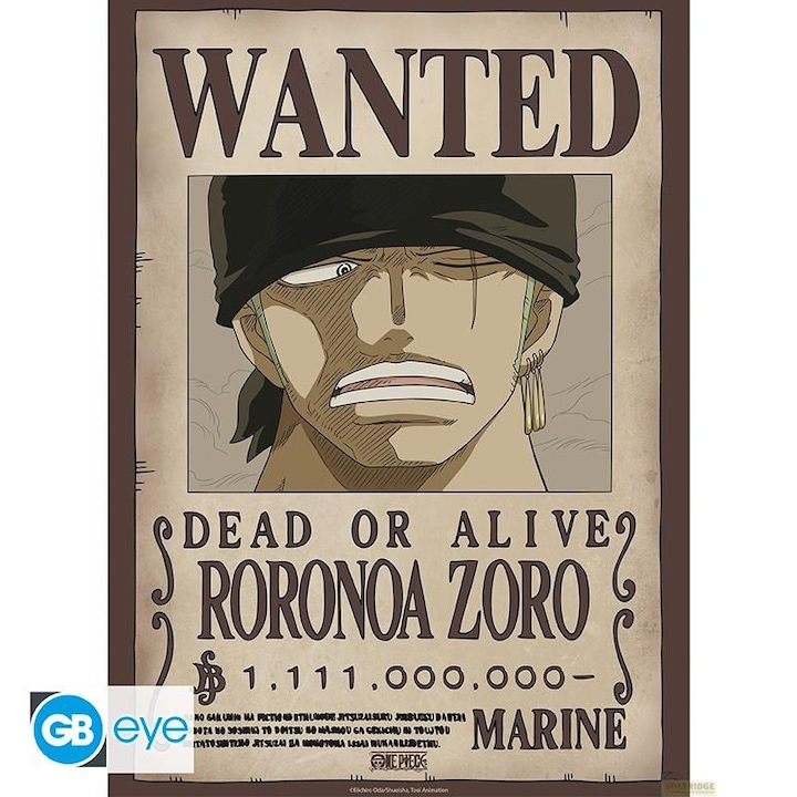 Actual product image ABYstyle Wanted Luffy & Zoro