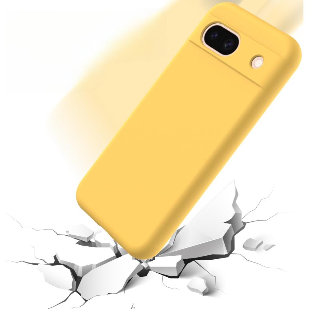 Thumbnail - Cover-Discount Google Pixel 8a - Silikon Gummi Hülle (Google Pixel 8a), Smartphone Hülle, Gelb