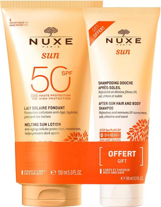 Actual product image Nuxe Sun Set Lait Solaire Fondant SPF 50 (Suntan lotion, SPF 50, 150 ml)