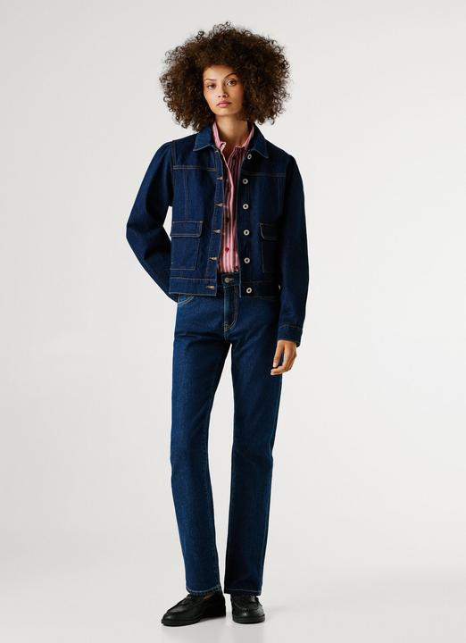 Actual product image Pepe Jeans Blu Cotton Women Jacket (M)