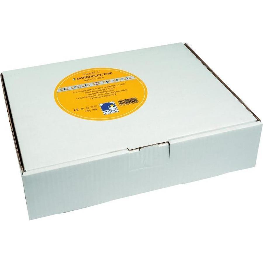 Rutec, Zubehör Elektroinstallation, Lichtband 14W/m VARDAflex Profi ws 3000K LED nicht austauschbar 128Stk/m IP20 AC