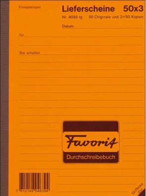 Image du produit Favorit Bons de livraison (150x)