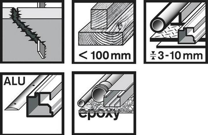 Produktbild Bosch Professional Zubehör PRO Multi Material thick and thin T345XF Stichsägeblatt, 132 mm, 5-tlg.