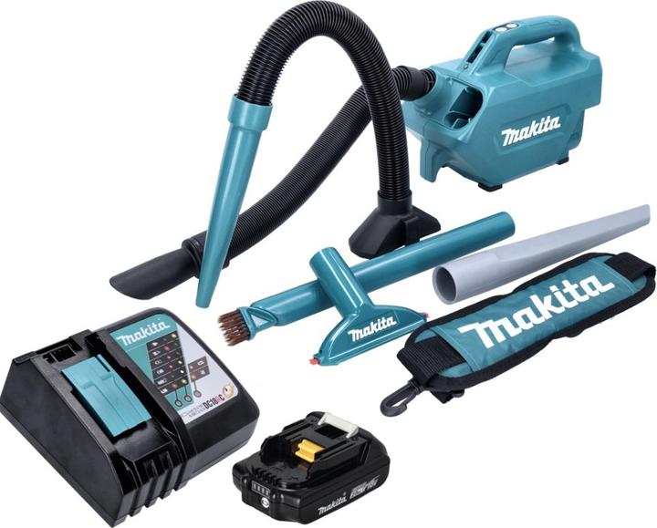 Produktbild Makita DCL 184 RA1 Akku Staubsauger 18 V 54 mbar 0,5 l + 1x Akku 2,0 Ah + Ladegerät