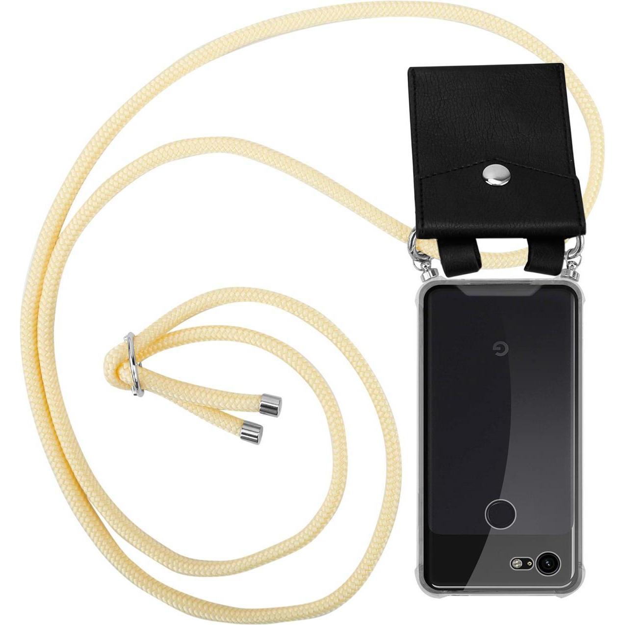 Cadorabo TPU Handy Kette SILBER Cover, Handykette, Gelb