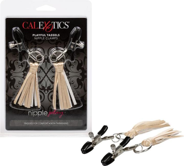 Actual product image CalExotics Playful Tassels Nipple Clamps