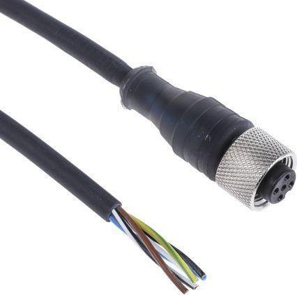 Image du produit TE Sensors Cable, connector M12, 5 pin, 5m elbowed