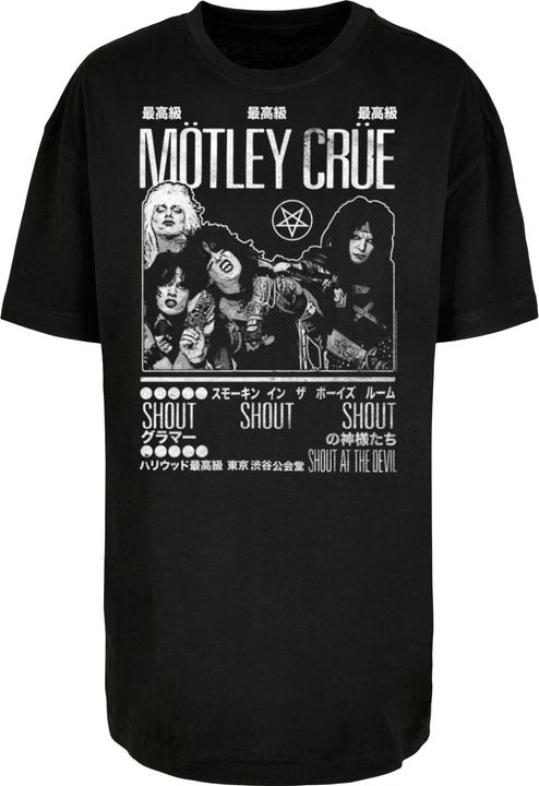Image du produit Merchcode Ladies Motley Crue - Tokyo Shout Tee boyfriend surdimensionné - 118675 (5XL)