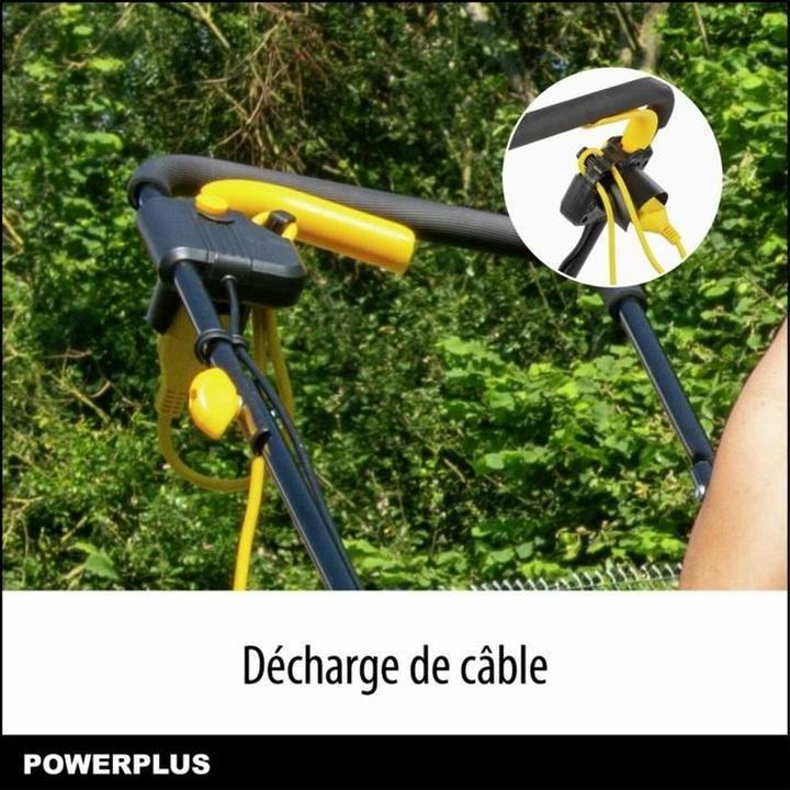Produktbild Powerplus Rasenmäher POWEG62203 30 L 1000 W 230 V 32 cm 20-70 mm (Netzbetrieb)