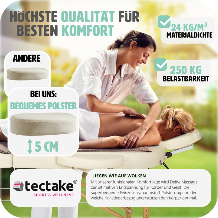 Produktbild tectake Massageliege oval