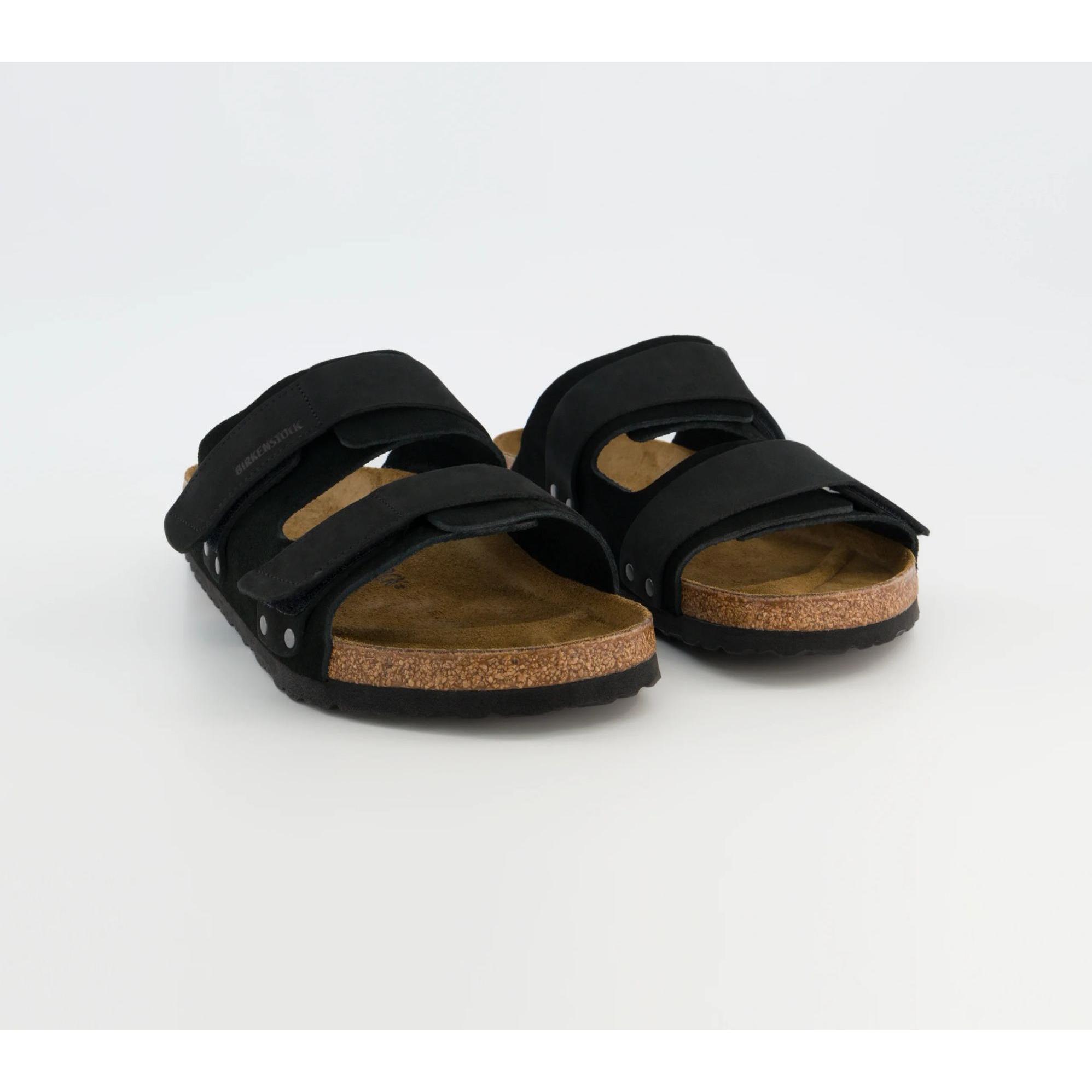 Thumbnail - Birkenstock, Herren, Sandalen, Slides "Uji" schwarz, Schwarz, (43)