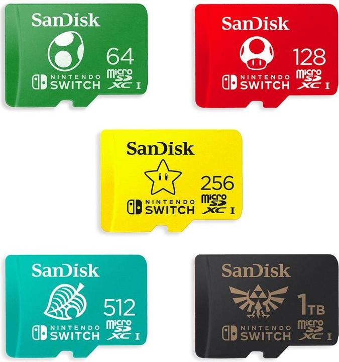 Produktbild SanDisk Nintendo Switch Card (512 GB, microSDXC, U1, UHS-I)