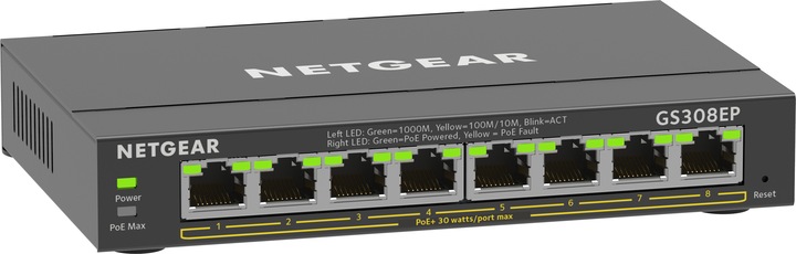 Immagine prodotto Netgear GS308EP-100PES (8 Porti)